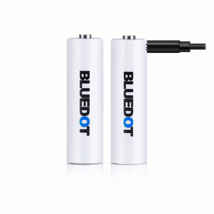 BLUEDOT 単3形USB充電式リチウムイオン電池